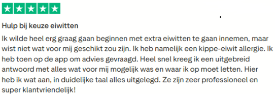XXL Nutrition Trustpilot review: advice for a beginner answered within 2 minutes on WhatsApp
